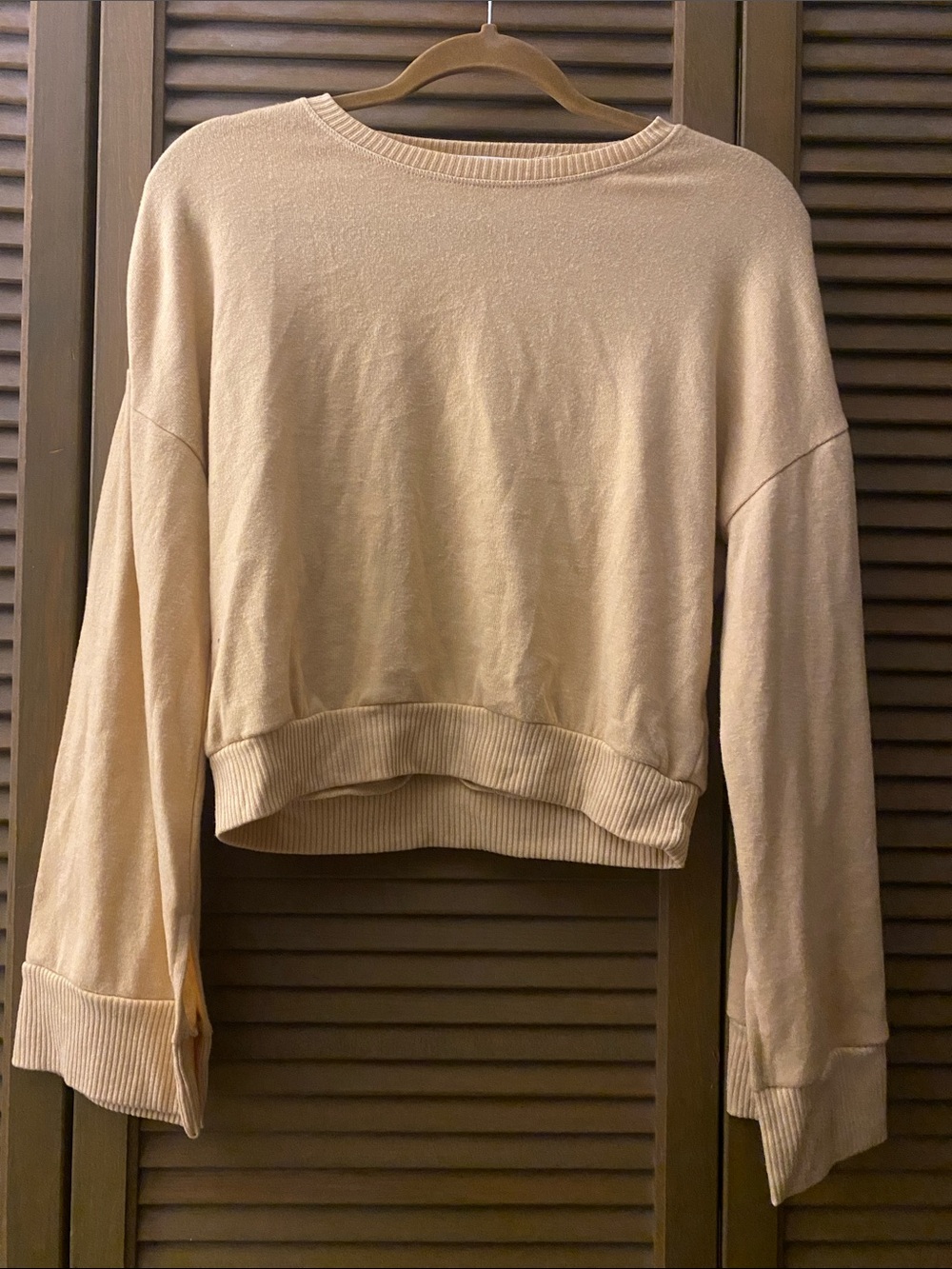 Project Social T Mustard Crewneck Top